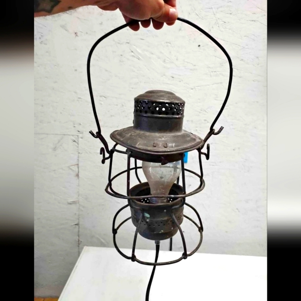 Antique CNR Railroad Lantern